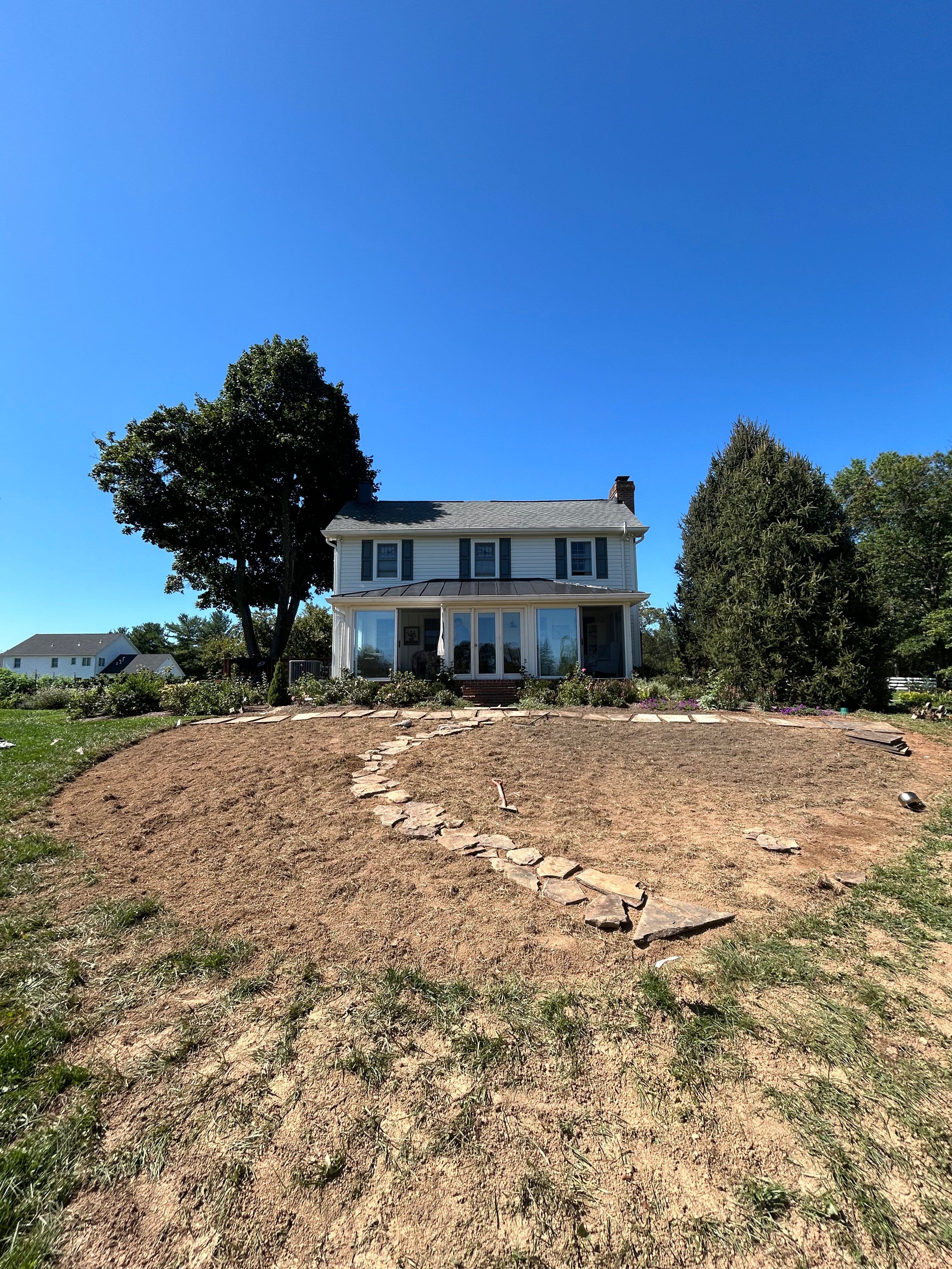 Landscaping project for new cottage garden
