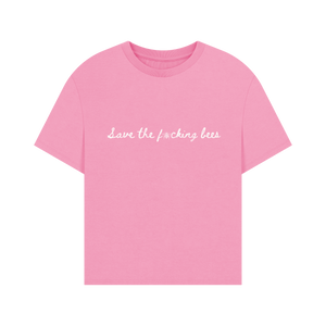 Rose Pink Printed T-shirt Front