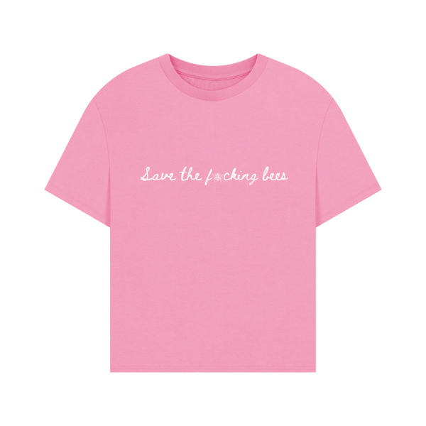 Rose Pink Printed T-shirt Front
