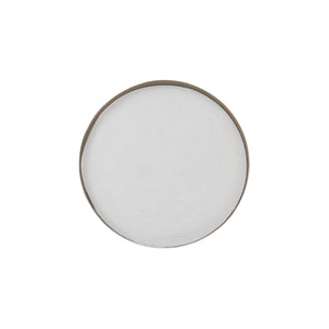 6" Gilded Glass Coaster for Medium Round Botanical Candles