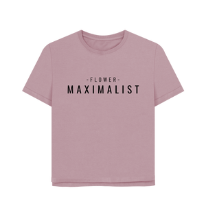 Mauve Printed T-shirt Front