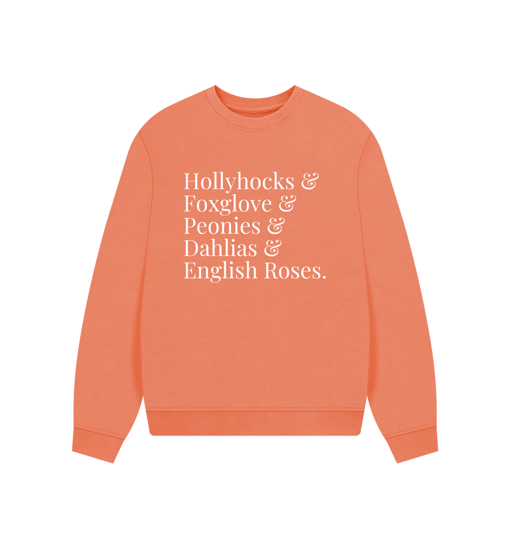 Apricot Printed Sweater Front