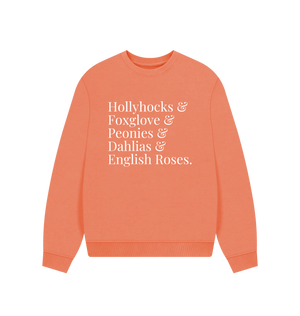 Apricot Printed Sweater Front