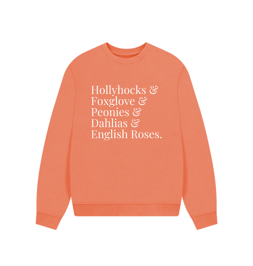 Apricot Printed Sweater Front