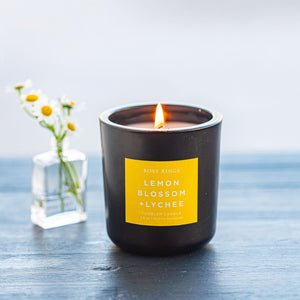 Lemon Blossom Boxed Glass Tumbler Candle
