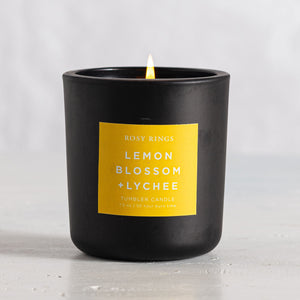Lemon Blossom Boxed Glass Tumbler Candle