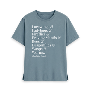 Stone Blue Printed T-shirt Front