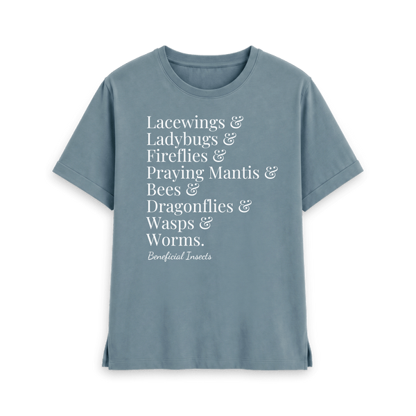 Stone Blue Printed T-shirt Front
