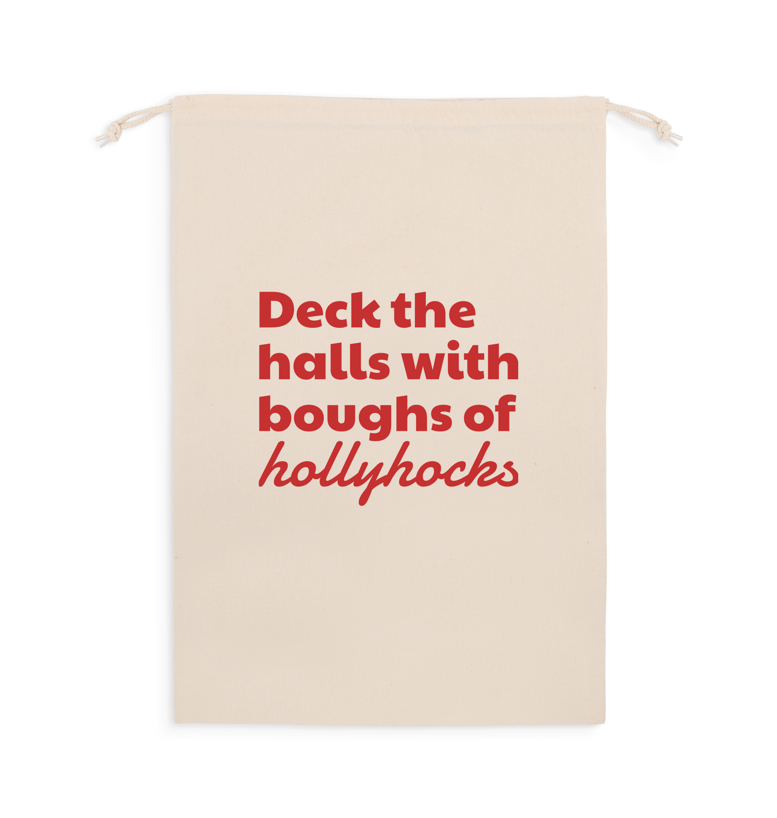 Natural Santa Sack Front