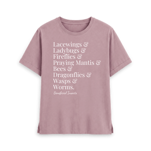 Mauve Printed T-shirt Front