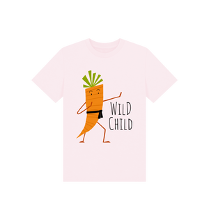 Pink Printed Kids T-Shirt Front