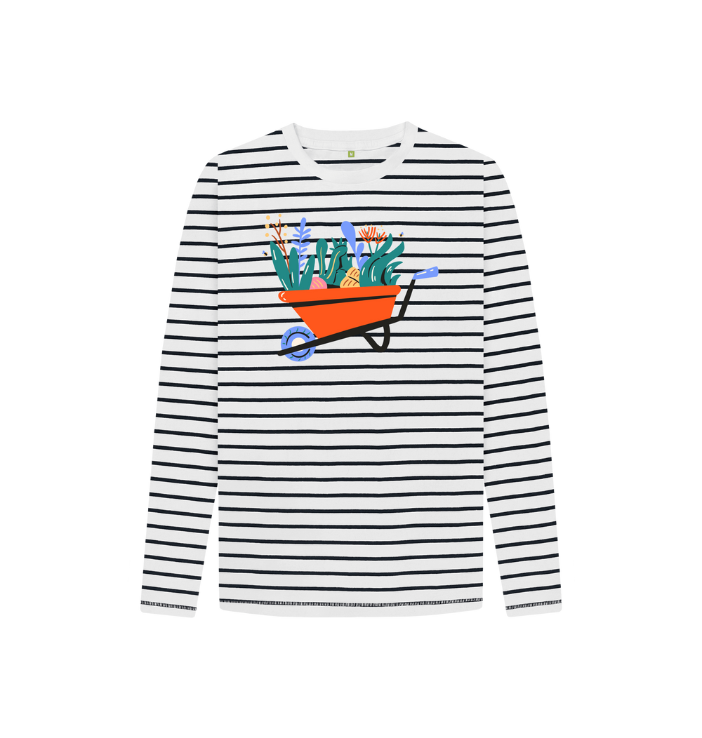 Navy Stripes Printed Kids T-Shirt Front