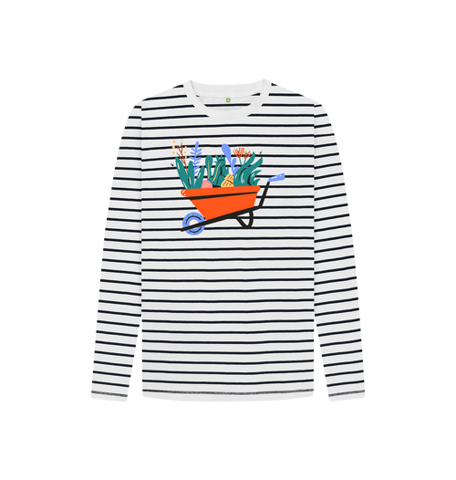 Navy Stripes Printed Kids T-Shirt Front