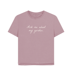 Mauve Printed T-shirt Front