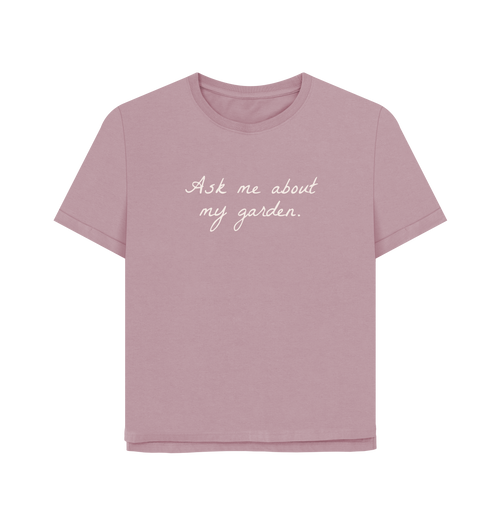 Mauve Printed T-shirt Front