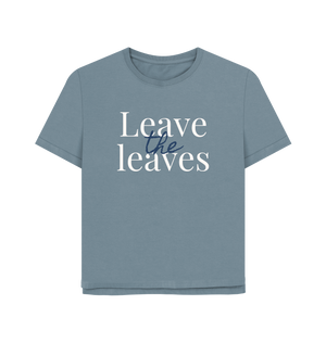 Stone Blue Printed T-shirt Front