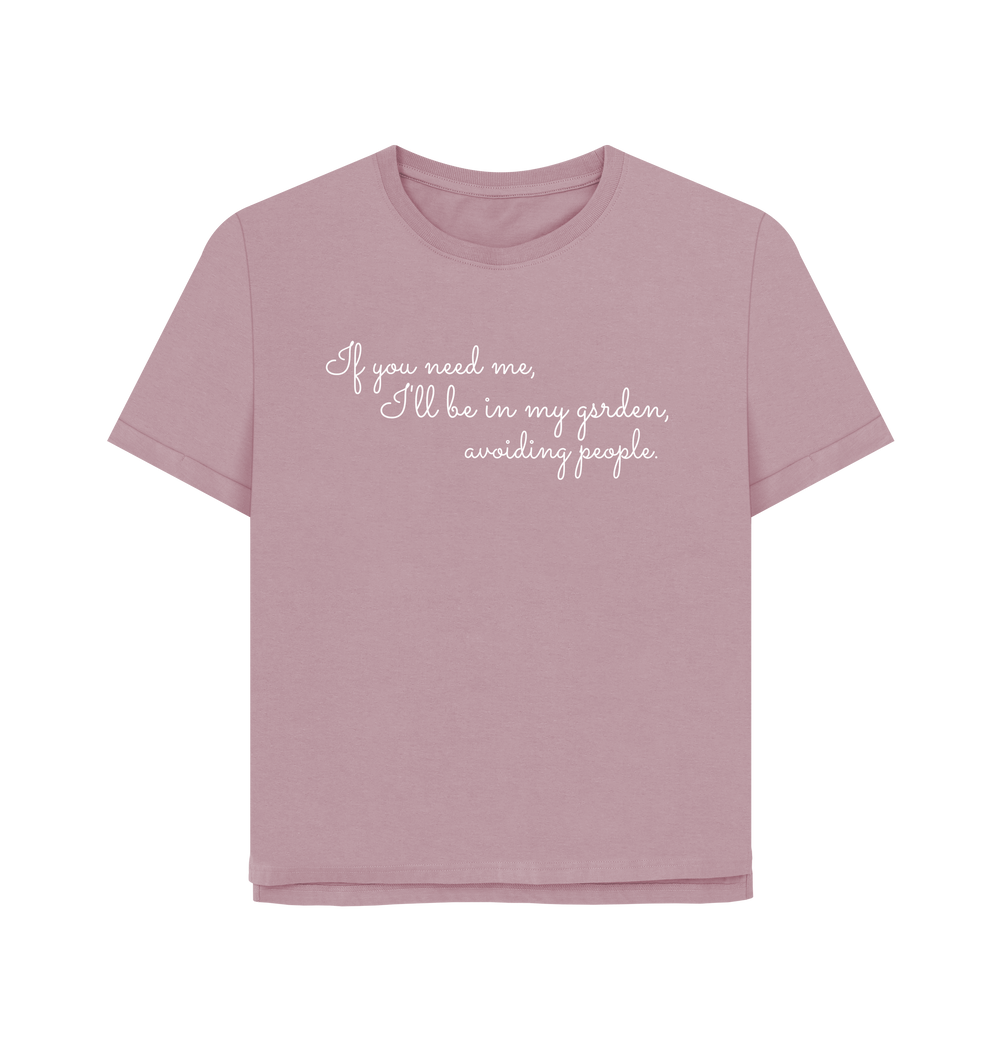 Mauve Printed T-shirt Front
