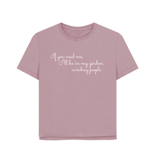 Mauve Printed T-shirt Front