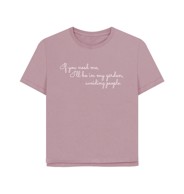 Mauve Printed T-shirt Front
