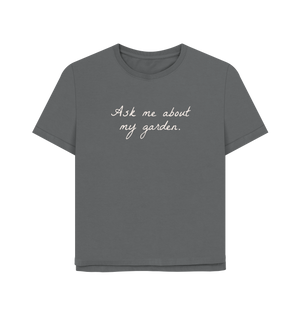 Slate Grey Printed T-shirt Front