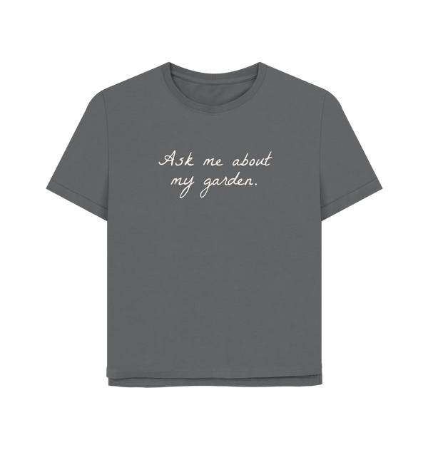 Slate Grey Printed T-shirt Front