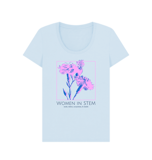 Sky Blue Printed T-shirt Front