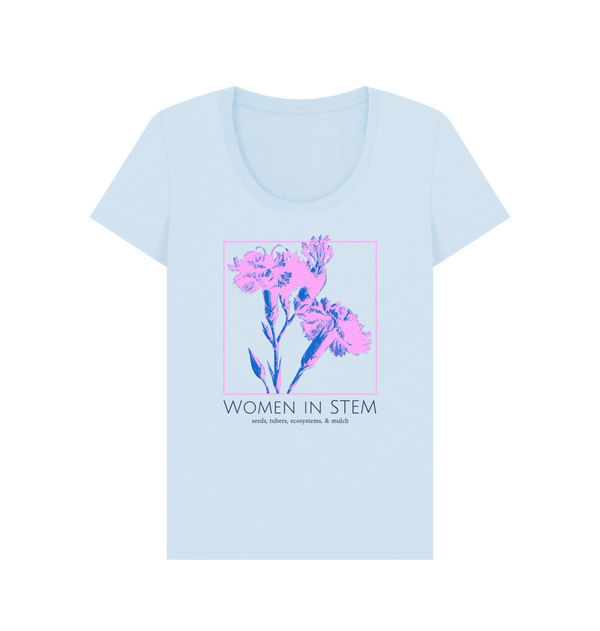 Sky Blue Printed T-shirt Front