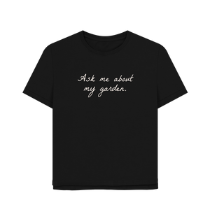 Black Printed T-shirt Front