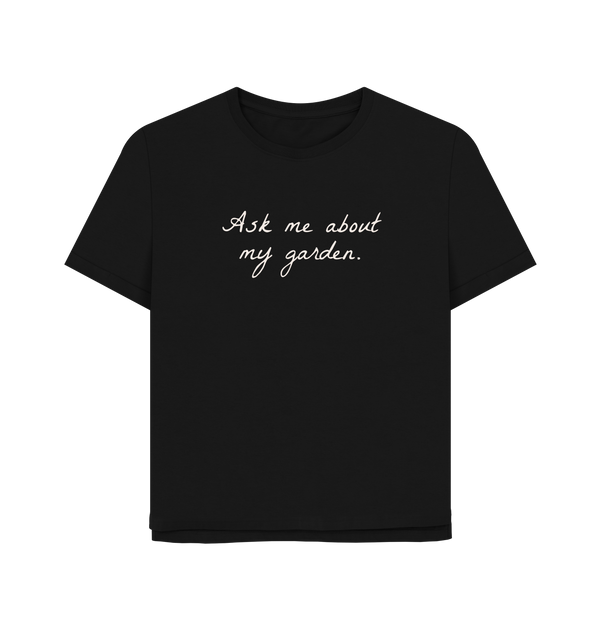 Black Printed T-shirt Front