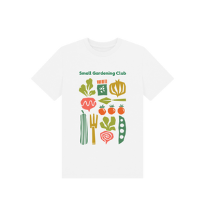 White Printed Kids T-Shirt Front
