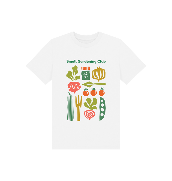 White Printed Kids T-Shirt Front