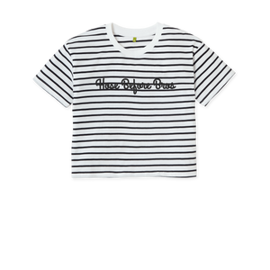 Navy Stripes Printed T-shirt Front