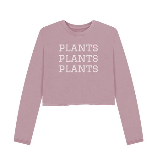 Mauve Printed Boxy Jumpers Front