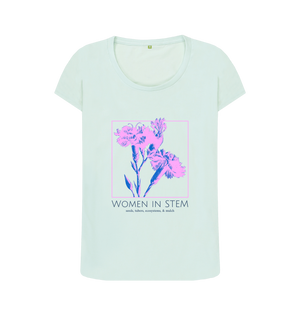 Baby Blue Printed T-shirt Front