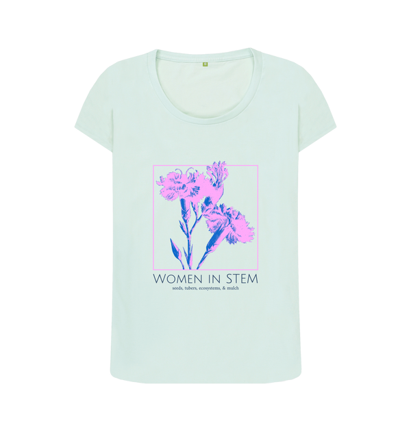 Baby Blue Printed T-shirt Front