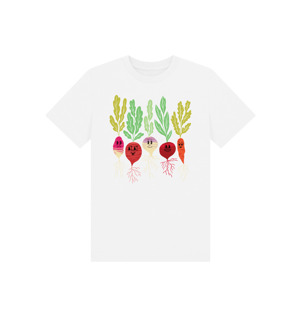 White Printed Kids T-Shirt Front