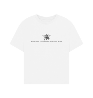 White Printed T-shirt Front