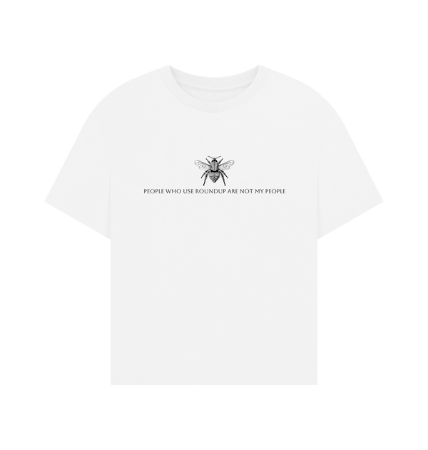 White Printed T-shirt Front