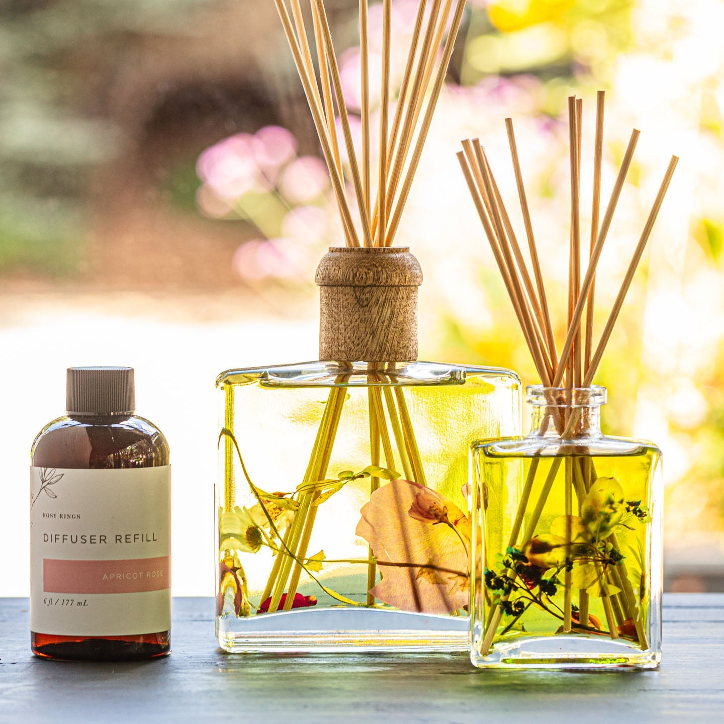 Rosy Rings Apricot Rose Botanical Diffuser - Thumbnail 4