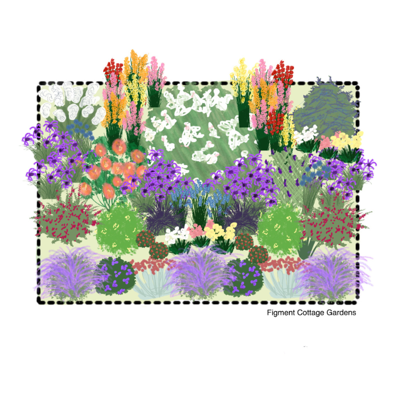 Small Space Cottage Garden Plan