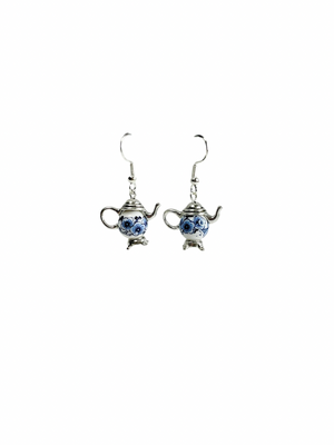 Garden Tea Party Teapot Earrings