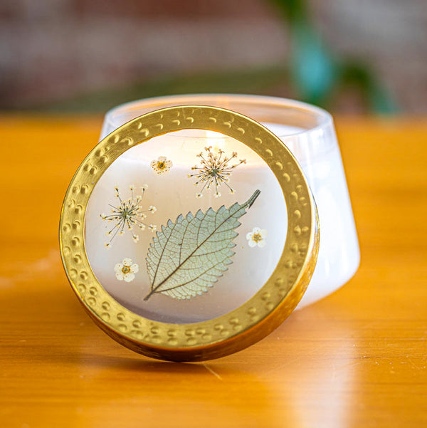 Forest Medium Pressed Floral Candle