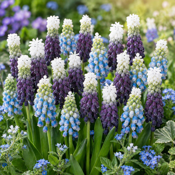 Muscari Grape Hyacinth Spring Breeze Mix – Purple, Blue & White Bulbs