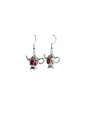 Garden Tea Party Teapot Earrings