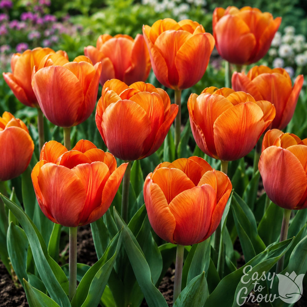 Cairo Triumph Tulip Bulbs – Burnt Orange & Terracotta