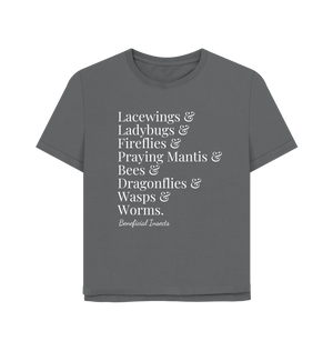 Slate Grey Printed T-shirt Front