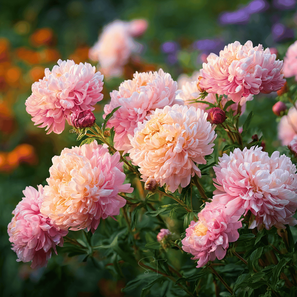 Duchess Apricot Peony Aster Seeds