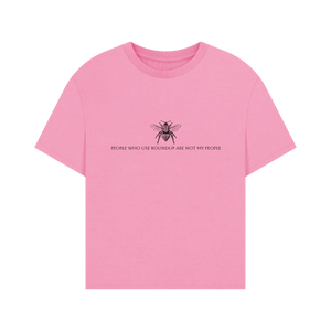 Rose Pink Printed T-shirt Front