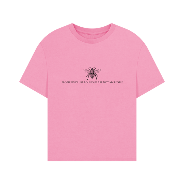 Rose Pink Printed T-shirt Front