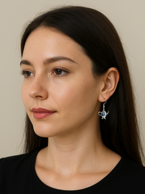 Garden Tea Party Teapot Earrings